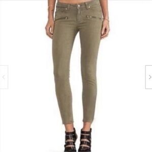 3/$25*PAIGE INDIO ZIP Women's Cavalry Olive Green Skinny Jeans Size 31